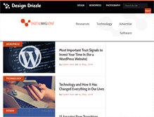 Tablet Screenshot of designdrizzle.com